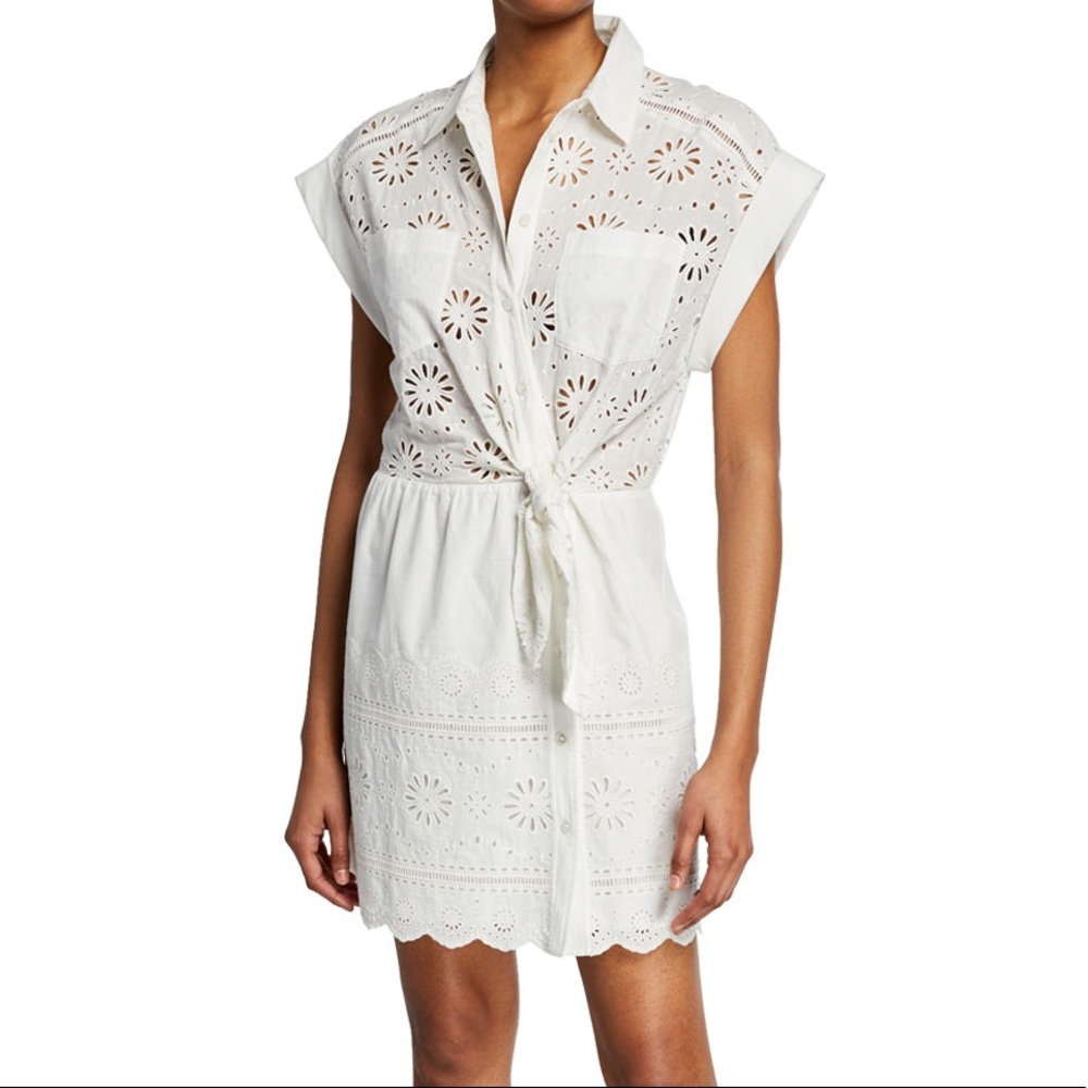 Veronica Beard Bettina Eyelet Minidress Size 2.
